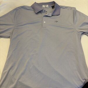 Classic Lavender Striped Polo Shirt